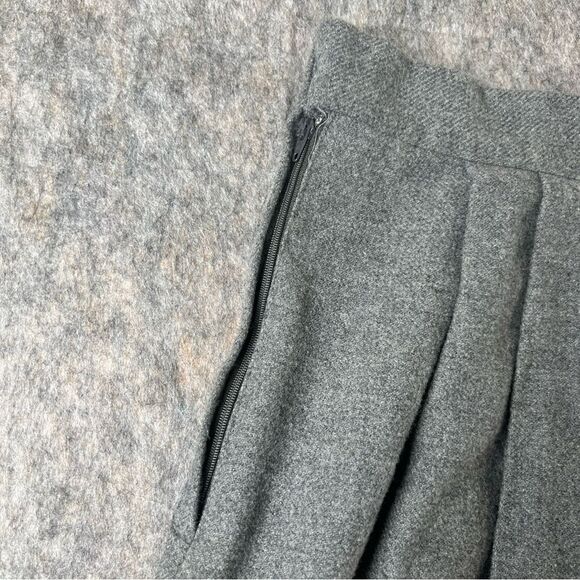 Vintage Kayo of California Gray Wool Bell Skirt Sz 11/12 Side Zip - Picture 7 of 7